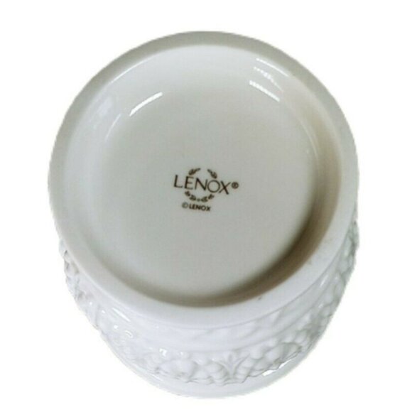 Lenox Beaded Candle Holders Gold Trim Set Of 3 Decorative Accents - Picture 9 of 9